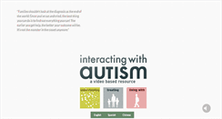 Desktop Screenshot of interactingwithautism.com
